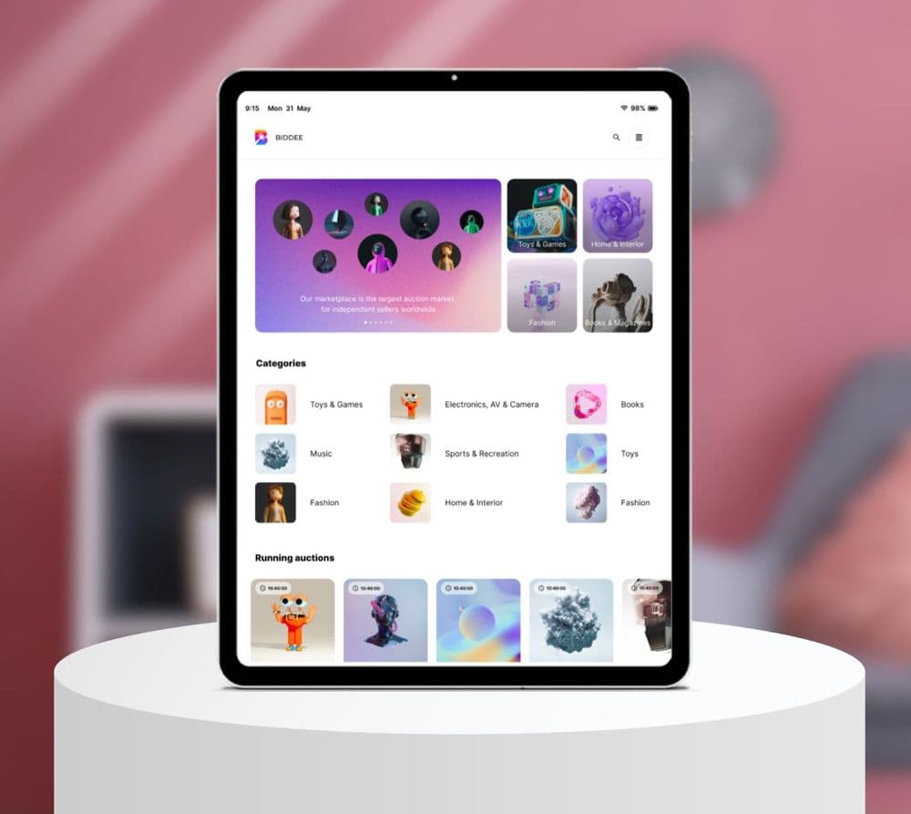 Biddee e-auction marketplace